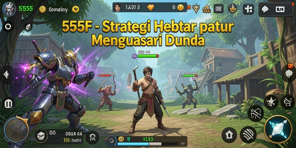 Tampilan gameplay SLG yang mendebarkan di 555F.