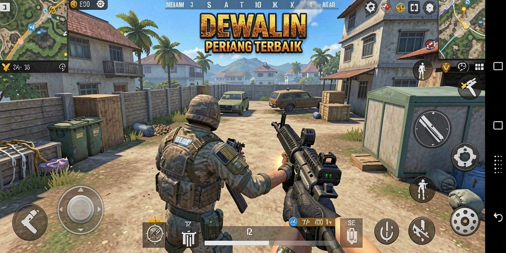 Tampilan gameplay mendebarkan dari DEWALIN dengan aksi pertempuran yang intens.