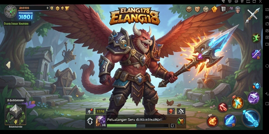 Tampilan gameplay menarik dari ELANG178 dalam misi ARPG.