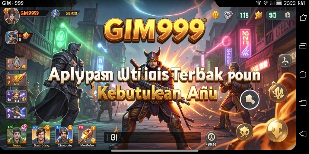 Tampilan utama GIM999 dengan berbagai alat utilitas yang tersedia.