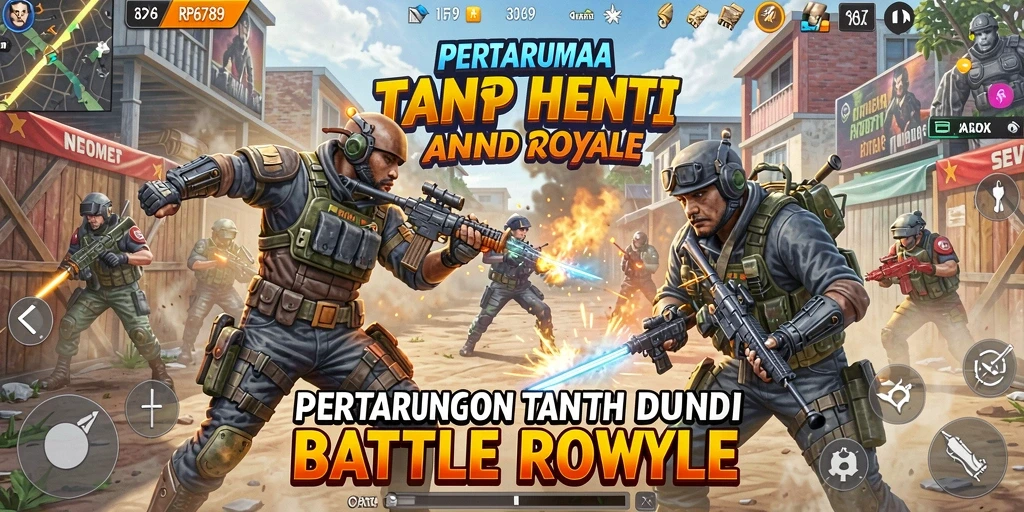 Gameplay seru RP6789 dalam pertarungan Battle Royale.
